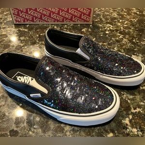 Vans Classic Slip-On / Flipping Sequins / Checkerboard